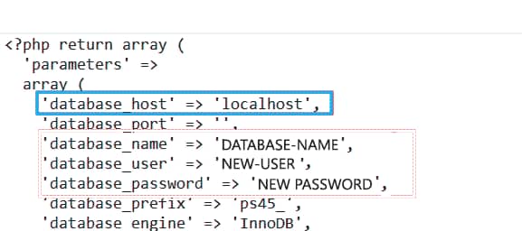 Modification des fichiers de configuration